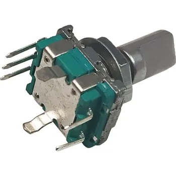 vypínač Potenciometr - multifunkční přepínač + tlačítko, D hřídel 10mm / rotary encoder