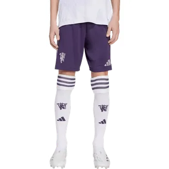 Dětské venkovní šortky Adidas Manchester United 25/26 fialové