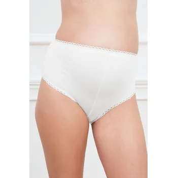 Těhotenské kalhotky Bavlněné těhotenské kalhotky Mama Maxi bílé XL