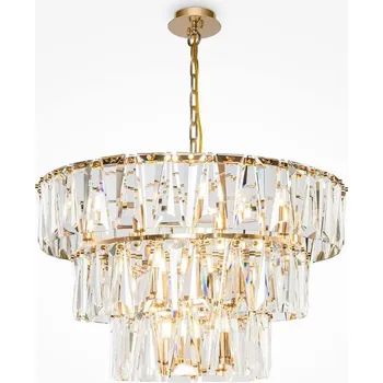 MAYTONI Závěsné svítidlo Puntes E14 18x40W zlatá kov křišťál - MAYTONI M MOD043PL-18G