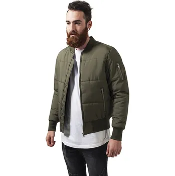 Basic Quilt Bomber Jacket olivová Urban Classics černá | bílá | šedá | kaki | vícebarevná 1755115