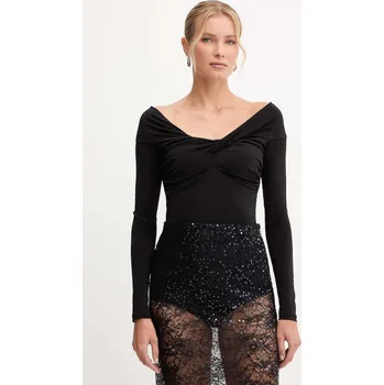 Dámská halenka Halenka Patrizia Pepe dámská, černá barva, hladká, 2M4477 J333 2M4477.J333 99X, vel. 36