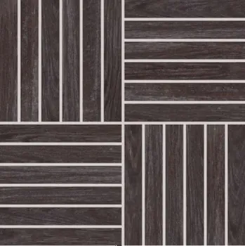 Stavební materiál Rako Wood DDV1V621 mozaika 30x30 hnědočerná
