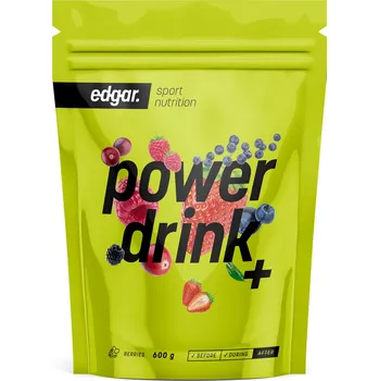 Iontový nápoj Energetický nápoj EDGAR Powerdrink s kofeinem 600 g, lesní plody