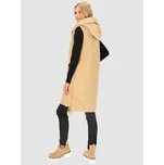 Perso Vesta długa ocieplana z kapturem Béžová Regular Fit L
