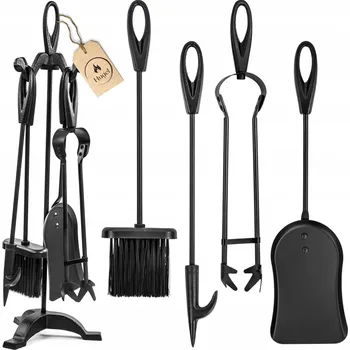 Krbové nářadí KOMPLET KE KRBU - KLEŠTĚ, HÁK, LOPATKA, KOŠTĚ A DALŠÍ KRBOVÉ PŘÍSLUŠENSTVÍ