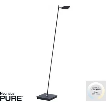 Stojací lampa PAULNEUHAUS PURE MIRA LED stojací svítidlo stmívatelné nožní vypínač 2700-5000K černá perleť - PAUL NEUHAUS PN 356-18