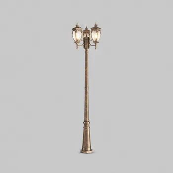 Venkovní osvětlení MAYTONI Venkovní stojací svítidlo Fleur E27 3x60W černozlatá IP44 - MAYTONI M O414FL-03GB