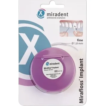 Miradent Mirafloss Implant Fine zubní nit 45 ks Zubní nit Miradent Mirafloss Implant Fine zubní nit 45 ks