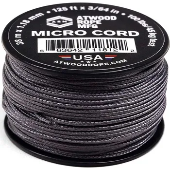 Náramek Micro Cord 1.18 mm Graphite - cívka cca 38 m