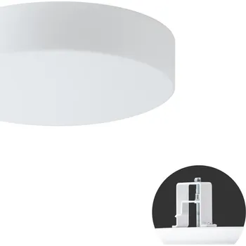 Koupelnové svítidlo OSMONT ELSA V2 stropní/nástěnné skleněné polovestavné svítidlo bílá IP44 3000 K 9W LED HF - OSMONT OS ELS59381