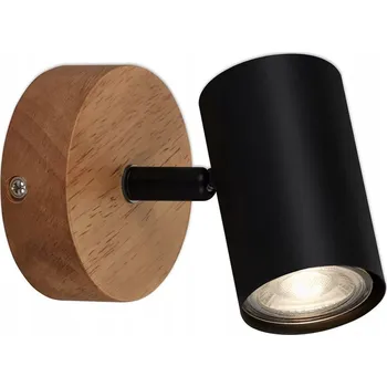 Nástěnný reflektor kulatý Briloner černý