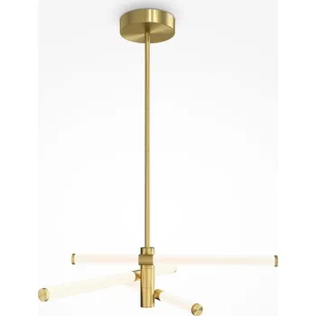 MAYTONI Závěsné svítidlo Axis 3000K 3000lm zlatá hliník/akrylát designové - MAYTONI M MOD106PL-L28G3K