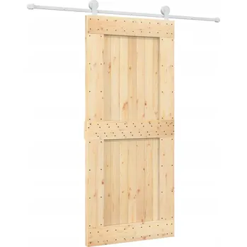 Interiérové dveře Posuvné dveře borovice 90x210 cm, bílé