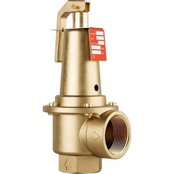 Ventil DUCO ventil pojistný 2“×2 1/2“, 2,5bar, 1175kW, membránový, závitový, topení, mosaz 695065.25