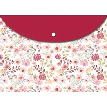 Desky plastové, spisové Květiny A4 s drukem 32x 23 cm