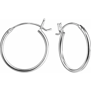 Náušnice 12582 Stříbrné 18 mm KRUHY 1,8 cm, 0,74 g