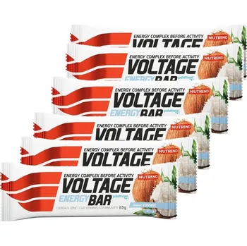 Energetická tyčinka Nutrend Voltage Energy Cake, 6 x 65 g, kokos