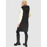 Perso Vesta długa ocieplana z kapturem Černá Regular Fit L