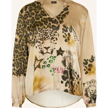 Dámská halenka Grace Dámská Halenka Ze Saténu, velbloudí / černá, 34