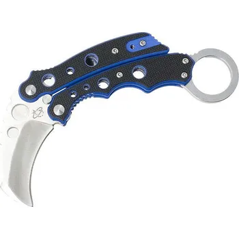 Pracovní nůž Mantis Vuja De Karambit Balisong Blue