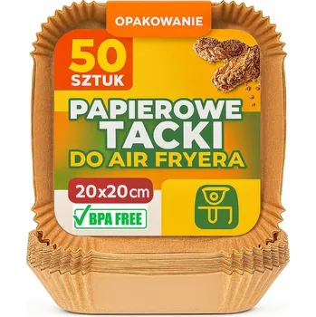 Pečicí papír PAPÍR NA PEČENÍ VLOŽKY DO AIRFRYERU pro horkovzdušnou fritézu 50 Ks