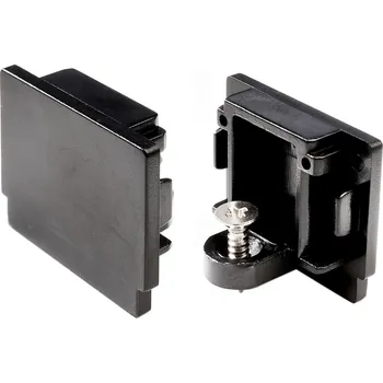 Bodové svítidlo LIGHT IMPRESSIONS Deko-Light 1-fázový kolejnicový systém, D One koncovka, černá RAL 9011 15 mm - LIGHT IMPRESSIONS IMPR 720031