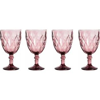 Sklenice Skleničky na vodu Homla BASIC růžové 0 ml 4 ks