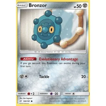 Karetní hra Pokémon TEU 100/181 Bronzor - Team Up Stav: Near Mint, Verze: NORMAL