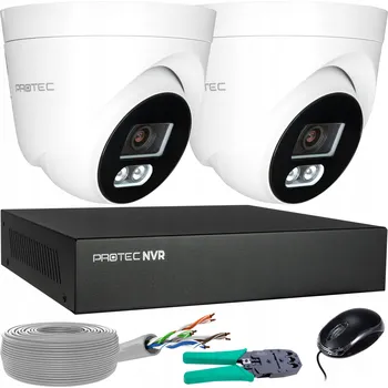 Bezpečnostní kamera Monitorovací sada 2 IP kamer 8MP 4K POE s detekcí osob (bez HDD)