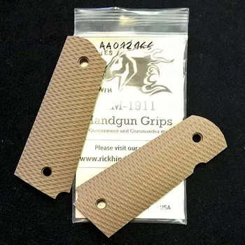Rick Hinderer 1911 Handgun Grips Military Brown