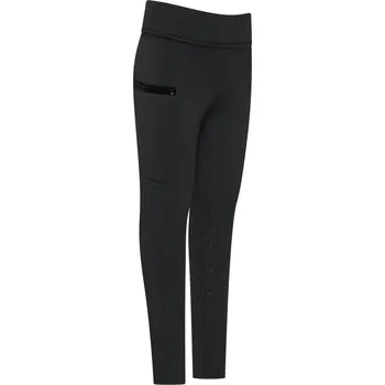 Jezdecké kalhoty Legíny Imperial Riding Teddy full grip zimní, dětské 128 černá