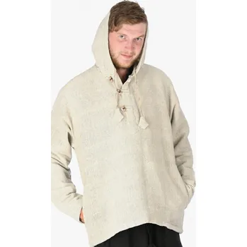 Mikina s kapucí RAHUL krémová L