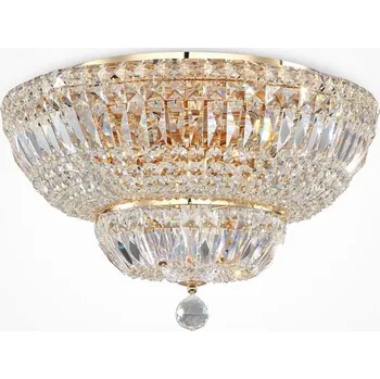 MAYTONI Lustr Basfor 12xE14 720W zlatý kov křišťál - MAYTONI M DIA100-CL-12-G