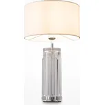 MAYTONI Stolní lampa Muse 60W E27 bílá textilní stínidlo kov sklo - MAYTONI M MOD304TL-01CH