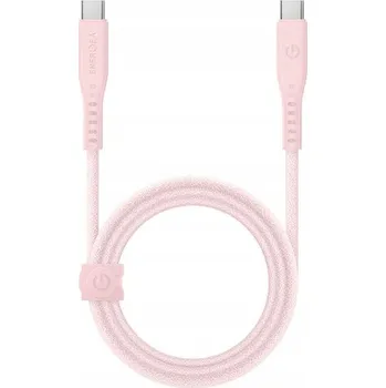 Datový kabel Kabel ENERGEA USB-C - USB-C 1,5 m růžový