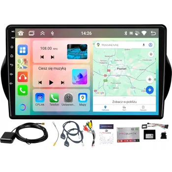 Auto Hi-Fi AUTORÁDIO S GPS NAVIGACÍ ANDROID pro FIAT FIORINO 2008-2017, CARPLAY, WIFI, USB, 6/128GB