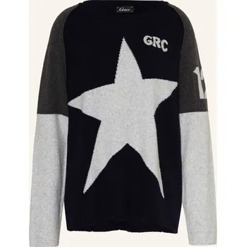 Dámský svetr Grace Dámský Oversized Svetr, tmavě modrá, 36