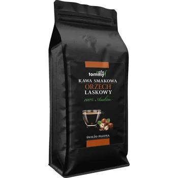 Káva Tommy Cafe Arabica Káva s příchutí Káva Lískový Ořech 1000 g