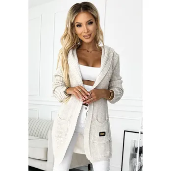 Dámský svetr Dámský cardigan NUMOCO numoco basic bílá 2452762