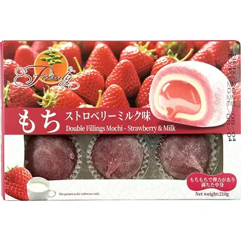Firmly Double Fillings Mochi - Strawberry and Milk 210g