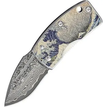 turistický batoh Ukimon Money Clip Damascus Blue Wave