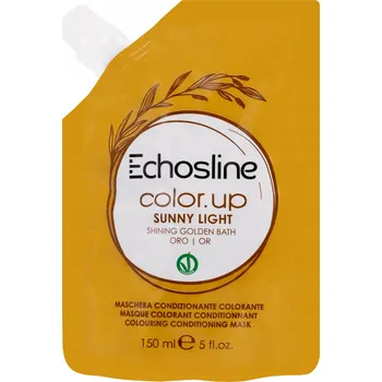 Vlasová regenerace Echosline ColorUp Sunny Light Shining Golden Bath 150 ml maska na blond vlasy pro zářivý zlatavý odstín