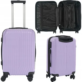 Artnico Kufr tvrdý kabinový ABS Kabinový kufr na kolečkách z ABS, tvrdý, lila, 34 l