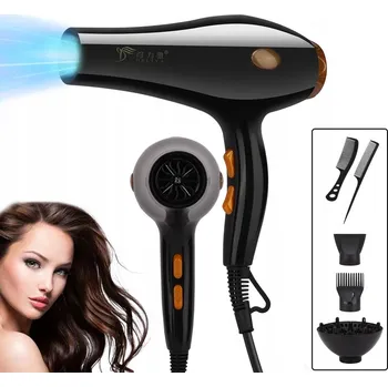 Fén VÝKONNÝ FÉN NA VLASY S IONIZACÍ, 2 NÁSTAVCE, TŘI REŽIMY, SADA VÝKONNÝ