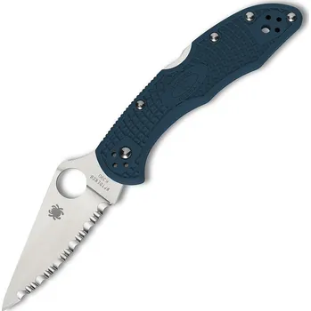 turistický batoh Spyderco Delica Blue K390 Serrated