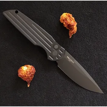 turistický batoh Pro-Tech Tactical Response 3 Grooved Handle Black Plain Blade Left Handed