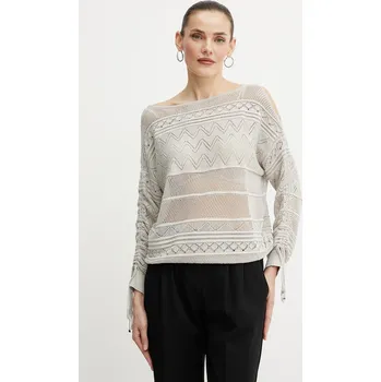 Dámský svetr Svetr Guess NELLIE dámský, béžová barva, W5GR21 Z3E22 W5GR21.Z3E22 80X, vel. M