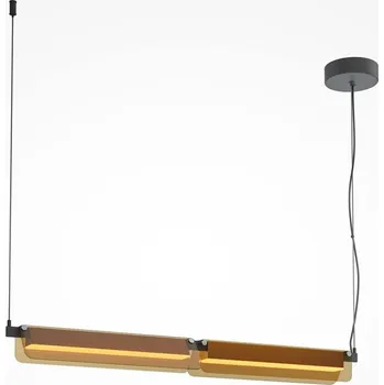 MAYTONI Závěsné svítidlo Flat 3000K 20W teplá bílá 2480lm černá kov hlavní funkce - MAYTONI M MOD296PL-L20BC3K