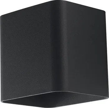 Venkovní osvětlení FANEUROPE Venkovní nástěnné svítidlo LED BIOME černá hliník 2x3,5W 840 lm 4000K IP54 9,5x11 cm - FANEUROPE FAN LED-W-BIOME NERO